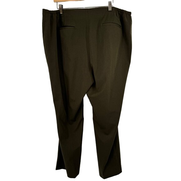 Talbots Women's Plus Size Pants 22W Olive Green Polyester Viscose Blend - Picture 7 of 8